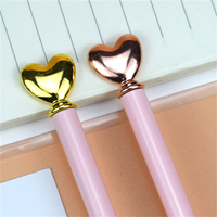 Crayon infini en métal sans encre de luxe, modèle Heart Top Eternal, pour l'école, le bureau, les fournitures scolaires, cadeau