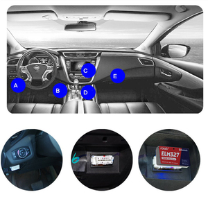 Venta de fábrica Elm327 del vehículo del Obd <span class=keywords><strong>2</strong></span> coche profesional lector de código de azulejos para todos hace - Product Image 4