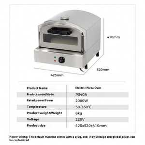 فرن بيتزا محمول متعدد الوظائف يعمل بالغاز للاستخدام الخارجي، فرن جديد للاستخدام المنزلي لصنع البيتزا في المخابز والمطاعم والفنادق، أوتوماتيكي للاستخدام الخارجي - Product Image 6