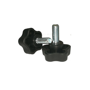 M6 Plastic <b>Wing</b> Screw Torx Head Nylon PA6 <b>Black</b> Hand Tightening Furniture Bolt 25mm Length - Product Image 2