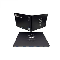 Large Capacity 10 Inch Lcd Video Greeting Card Hard Cover Auto Play Digital Video Brochure with Design