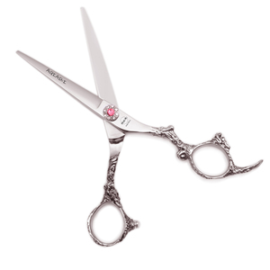 <span class=keywords><strong>Ciseaux</strong></span> de barbier 5,5'' 6'' AQIABI en acier inoxydable, <span class=keywords><strong>ciseaux</strong></span> de coupe professionnels pour coiffure, <span class=keywords><strong>ciseaux</strong></span> à effiler <span class=keywords><strong>argent</strong></span>és A9005 - Product Image 5