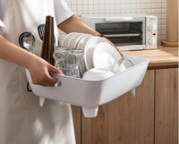 Support de rangement de cuisine étagère de séchage de vaisselle sur évier égouttoir pour vaisselle égouttoir à vaisselle organisateur