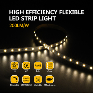 Bande lumineuse LED de haute efficacité, qualité lumineuse élevée, 72 LED, super brillante, 24V, blanc chaud naturel, SMD 2835 - Product Image 6
