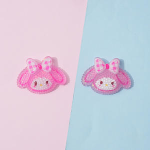 Autocollants en résine 3D brillants <span class=keywords><strong>et</strong></span> transparents, motif <span class=keywords><strong>chat</strong></span> blanc à nœud papillon <span class=keywords><strong>et</strong></span> <span class=keywords><strong>chien</strong></span> aux grandes oreilles, aimants <span class=keywords><strong>de</strong></span> réfrigérateur, coque <span class=keywords><strong>de</strong></span> téléphone, accessoire pour cheveux - Product Image 3