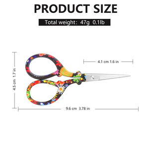 3.6 Inch Portable Trendy <b>Sewing</b> Scissors Crafting Threading Embroidery Scissors for Cross Stitch Paper Cutting Needlework Craft - Product Image 2