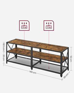 <span class=keywords><strong>VASAGLE</strong></span> <span class=keywords><strong>Console</strong></span> multimédia en bois Meuble de salon Meuble TV - Product Image 4