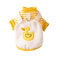 Fournisseur OEM/ODM – Nouveau sweat à capuche rayé motif canard de dessin animé pour animaux de compagnie, vêtements fins pour chiens et chats, idéal pour chiots et Teddy, vente en gros, personnalisable