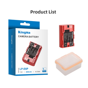 Batteria per Fotocamera Digitale KingMa LP-E6P 2600mAh Completamente Decodificata, Certificata Compatibile con Canon EOS R5 II R5 <span class=keywords><strong>90D</strong></span> - Product Image 6