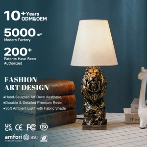 Lampe de table en résine moderne, éclairage décoratif, salon, chambre à coucher, lampes de table LED pour restaurant - Product Image 1