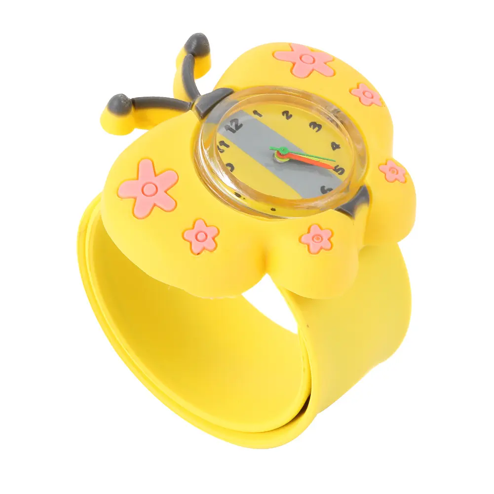 디지털 시계 귀여운 개구리 때리고 3D 만화 동물 소년 소녀 선물 석영 손목 시계 시계