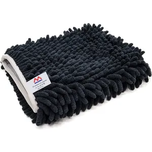 Premium Double Sides Chenille Glove Microfiber Chenille Washing Mitt For Car Cleaning