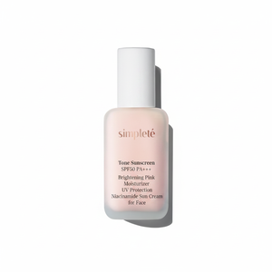 Protector Solar Simplete Tone SPF50 PA+++ Crema Hidratante Rosada Iluminadora con Protección UV y Niacinamida para Rostro, Ligera, Coreana - Product Image 2