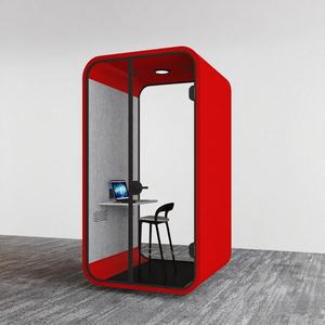 Cápsula de oficina individual pequeña móvil para exteriores, muebles acústicos insonorizados para interiores, para el hogar, oficina, cabina de teléfono móvil - Product Image 1
