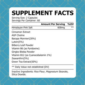 Pil <span class=keywords><strong>Vitamin</strong></span> Formula Canggih Buatan Pabrik Mendukung Metabolisme Sehat Kapsul Kesehatan Mata dengan Garam Merah Himalaya 120 Kapsul - Product Image 2