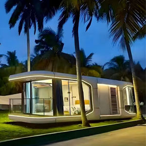 Maison en conteneur de luxe haut de gamme Design moderne Capsule spatiale inspirée Portable préfabriqué en acier panneau sandwich intérieur pour - Product Image 1