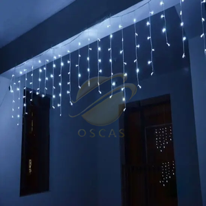 3x3 connectable Rèm Icicle Đèn chuỗi với <span class=keywords><strong>300</strong></span> Led <span class=keywords><strong>Net</strong></span> đèn cho cây chiếu sáng ngoài trời kỳ nghỉ đám cưới gazebo trang trí - Product Image 3