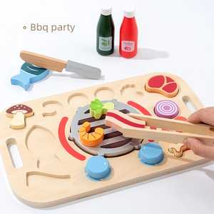Nouveaux jeux de <span class=keywords><strong>cuisine</strong></span> éducatifs en bois Montessori pour enfants 2025, puzzles <span class=keywords><strong>3D</strong></span> de simulation alimentaire, jeux de société pour enfants - Product Image 4