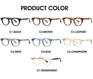 28051 Gafas de Moda de Alta Calidad, Clásicas, Retro, con Marco Redondo TR90 para Mujer y Hombre, Multicolor, Anti Luz Azul, Monturas Ópticas 2025 - Product Image 4
