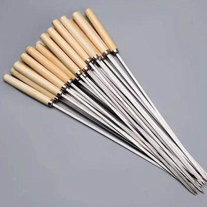 Palos de hierro para <span class=keywords><strong>barbacoa</strong></span> de <span class=keywords><strong>acero</strong></span> <span class=keywords><strong>inoxidable</strong></span> 304 de alta calidad, pinchos para acampar, Picnic, <span class=keywords><strong>barbacoa</strong></span>, pinchos, cocina, herramientas para hornear - Product Image 5