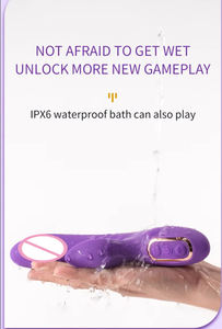 Consolador vibrador doble de 10 frecuencias, juguete sexual para mujeres para adultos, productos eróticos al por mayor de China para masturbación de niñas, masajeador AV - Product Image 6