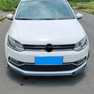 Spoiler Anteriore in 3 Pezzi, Accessori Auto, Protezione Paraurti Nero Lucido per Kit Carrozzeria <span class=keywords><strong>Polo</strong></span> 2014-2017 - Product Image 3