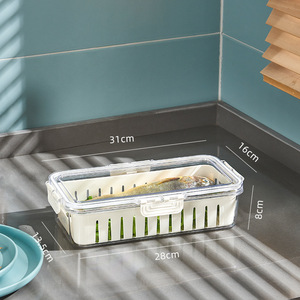 Boîte de rangement transparente de fruits d'oeufs de qualité alimentaire <span class=keywords><strong>10L</strong></span> couvercle de conservation de <span class=keywords><strong>vidange</strong></span> spécial Technique d'injection en plastique pour la cuisine - Product Image 6