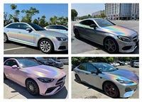 Film de protection de peinture TOPCAR Luxury Matte Diamond Laser Grey pour voiture, résistant aux rayures, protection UV, changement de couleur complet