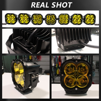 Feux de travail auxiliaires LED tout-terrain de 5 pouces avec réglage d'angle rotatif intégré pour 4x4 UTV camion tout-terrain
