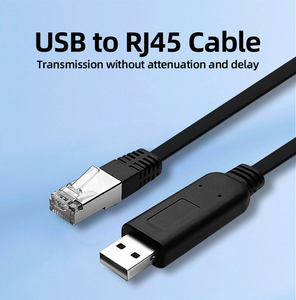 Câble Console USB 2.0 vers RJ45, Câble Ethernet <span class=keywords><strong>pour</strong></span> Commutateur, USB vers RJ45 Bleu 1.8M 3M 5M, Câble de Console Rollover - Product Image 3