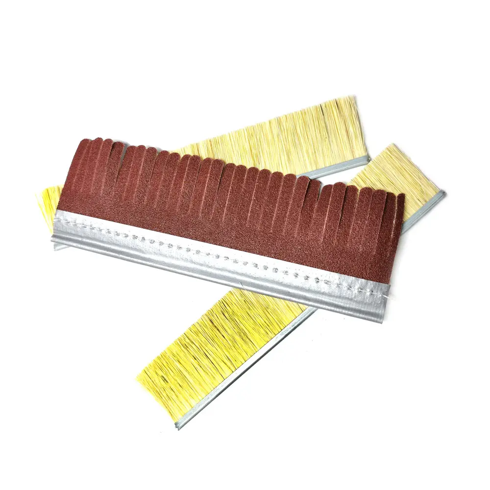 Fabrikpreis Streifen Sisalpinsel mit Schleifpapier zum Polieren