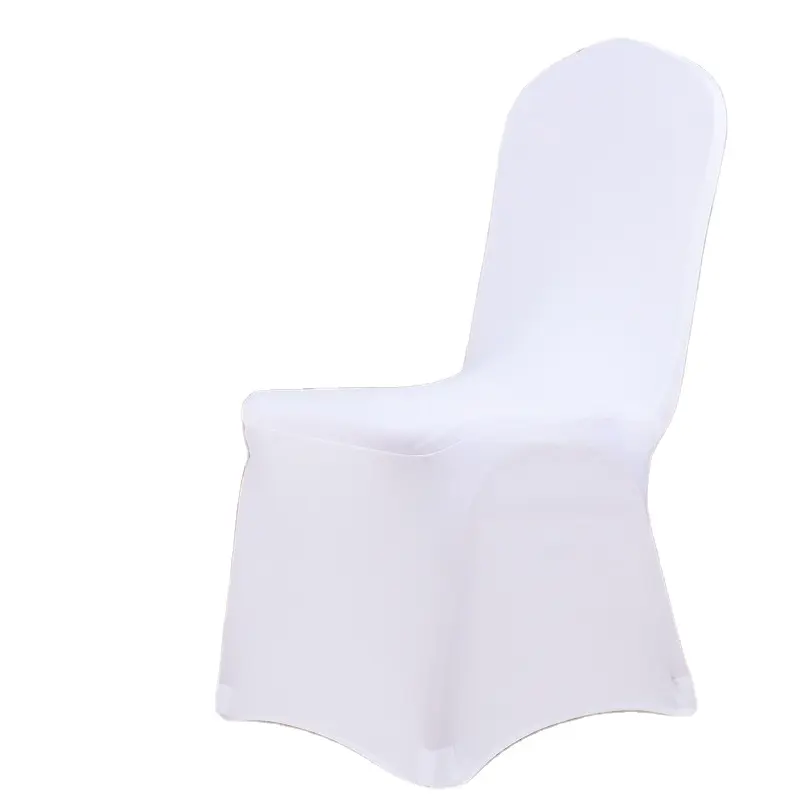 Capa de assento dobrável extensível para cadeiras com 95% poliéster personalizado cor lisa capa anti-cassar