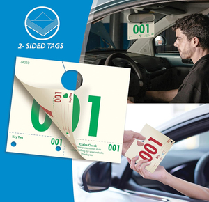 Tùy chỉnh các tông xe dịch vụ Thẻ dịch vụ công văn số tự động đại lý xe sửa chữa Gương Treo thẻ với đánh số thẻ chìa khóa - Product Image 1