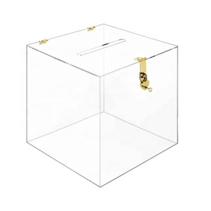 Mal kilitleme önerileri kutuları görüntülemek için toptan çevre dostu özelliği Modern özel şeffaf akrilik bağış rafı - Product Image 2