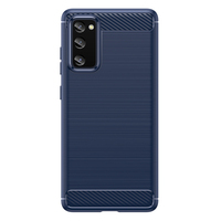 Coque de téléphone portable en TPU flexible, antichoc, imperméable, au toucher agréable, en fibre de carbone, pour A37 et A56