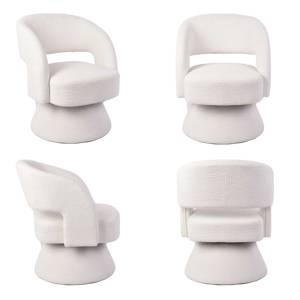 Poltrona Girevole Moderna CARLFORD, Sedia Singola di Design Lussuoso, Poltrona <span class=keywords><strong>per</strong></span> Hotel, Divano, Sedia con Braccioli <span class=keywords><strong>per</strong></span> Soggiorno - Product Image 3