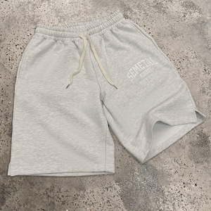 YITE été élégant hommes broderie poids lourd pantalon court fabricant Logo personnalisé décontracté Baggy hommes 100% coton Shorts - Product Image 1