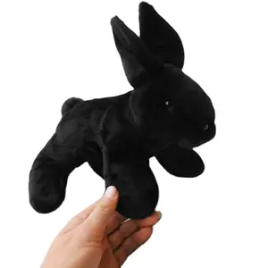 Achetez en gros Kawaii Lapin Noir En Peluche Jouets Animaux En