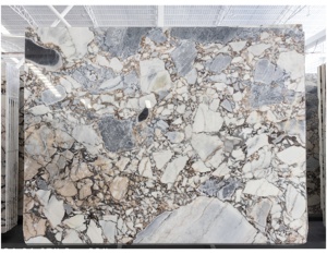 Mármol Blanco Natural, Mármol con Vetas Blancas y Grises, Loseta de Mármol Blanco Elefante para Pared y Suelo - Product Image 1