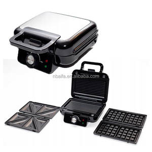 Parrilla eléctrica para hacer sándwiches Aifa con placas antiadherentes hace tostadas francesas rellenas <span class=keywords><strong>multiusos</strong></span> 4 en 1 para hacer sándwiches - Product Image 6