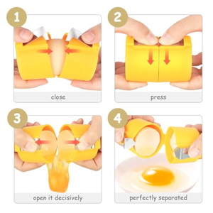 Cortador de Huevos Ecológico 2026 de Plástico y Acero Inoxidable, Herramienta de Cocina Creativa para Abrir Huevos Cocidos o Crudos - Product Image 3