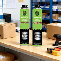 Mousse isolante PU ignifuge B1 à haute expansion pour la construction, isolation des fenêtres et des portes, colle en mousse pulvérisée pour économie d'énergie