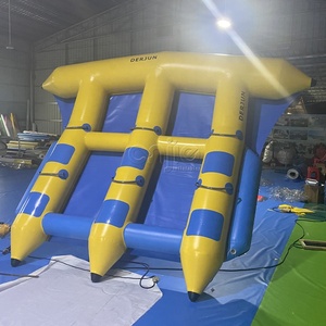 Bateau de sport nautique à double rangée de 10 places, bateau <span class=keywords><strong>banane</strong></span> gonflable à double rangée en PVC épais, jeu de remorquage <span class=keywords><strong>aquatique</strong></span> gonflable - Product Image 3