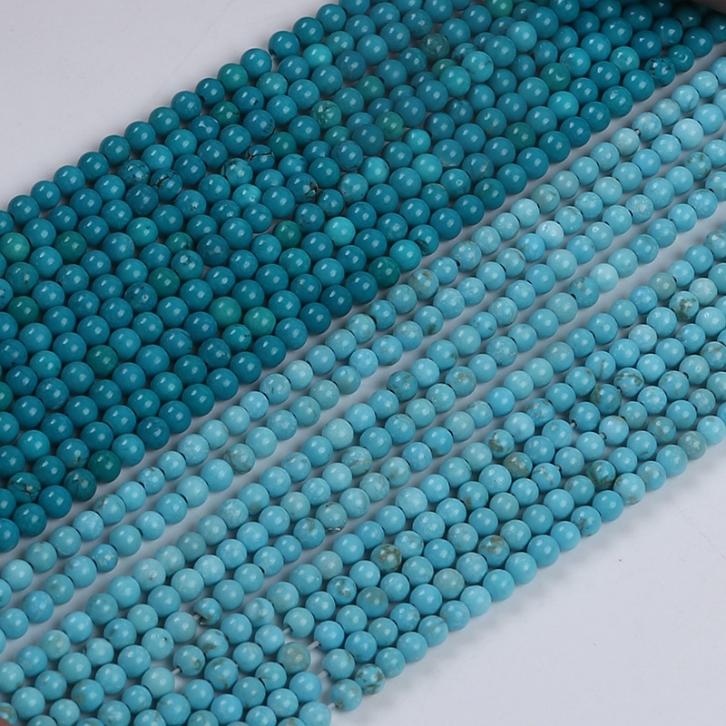 Groothandel 3Mm Natuurlijke Edelsteen Blauw Groen Turquoise Kralen Streng Voor Sieraden Maken