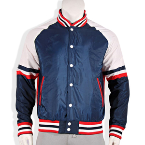 Bomber da College per uomo personalizzabile giacca Varsity reversibile taglie forti con motivo da Baseball Letterman per studenti universitari - Product Image 3