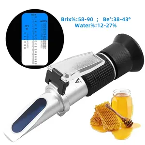 HEDAO Refractometer For Honey 58-90% Brix Refractometer Beekeeping equipment For Honey testing