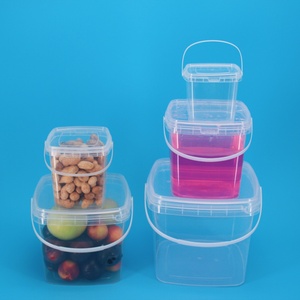 Seau en plastique transparent de haute qualité, écologique, durable, de qualité alimentaire, adapté aux produits marinés, au kimchi, au lait, à la crème glacée - Product Image 6
