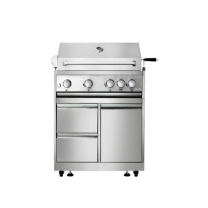 Hyxion 30 Inch <b>BBQ</b> 5 Burner Built-in Gas With Blue LED Light Knobs Stainless Steel <b>BBQ</b> Gas - Product Image 3