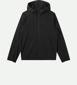 Vêtements résistants au soleil Vêtements hydrophobes à séchage rapide respirants pour l'extérieur UPF50 + Bande coupe-vent à capuche noire - Product Image 5