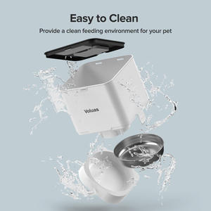 Comedero Automático Inteligente 3 en 1 para Mascotas Gaby, Pantalla LCD, Acero Inoxidable y Plástico, Recargable, Diseño Triangular, para Perros y Gatos - Product Image 3